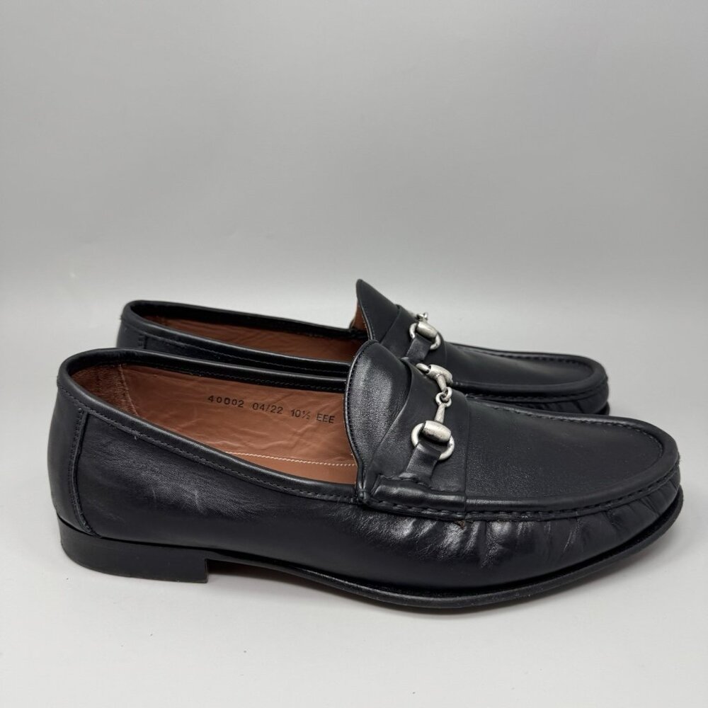 Allen Edmonds  Verona II Italian Bit Loafer Black/Silver Size 10.5 EEE
